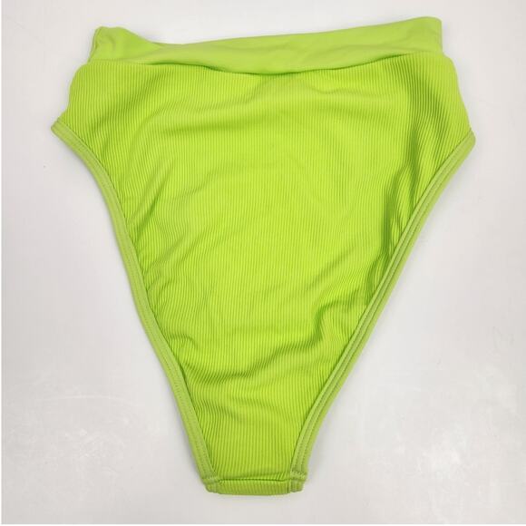 L*Space Frenchi Bikini Bottom in Green Size XS High Waisted - Picture 2 of 3